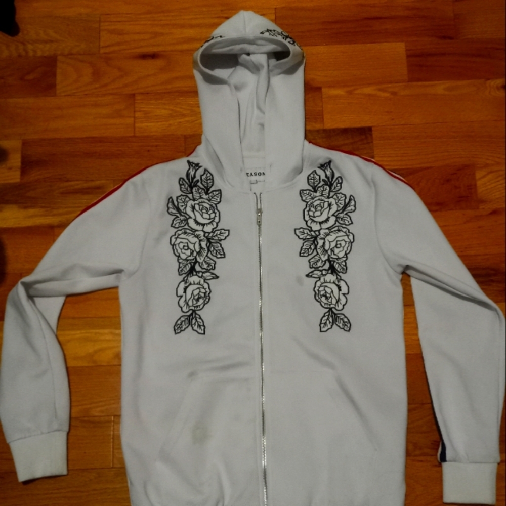 White Rose patterned Sweater